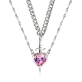Heart and Sword Necklace Set – Romantic Couple Jewelry. 