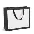 Handbag Creative Flower Gift Bag Kraft Paper Bag Gift Packaging Bag Black White. 
