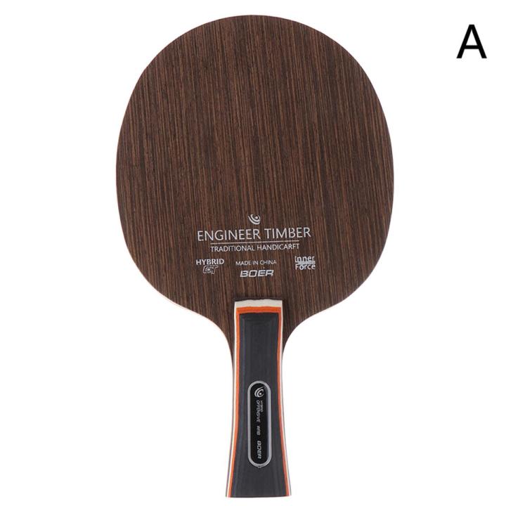 Ebony Dalbergia Table Tennis Racket Bottom Plate 5 Ply Long Handl Podazz