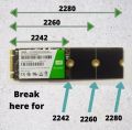WD GREEN M2 2242 SATA SSD 128GB / 256GB MULTI SIZE 2242 2260 2280 SOLID STATE DRIVE FOR LAPTOP / PC DOUBLE CUT. 