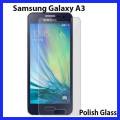 Samsung Galaxy A3 Tempered Glass Screen Protector Polish Glass. 