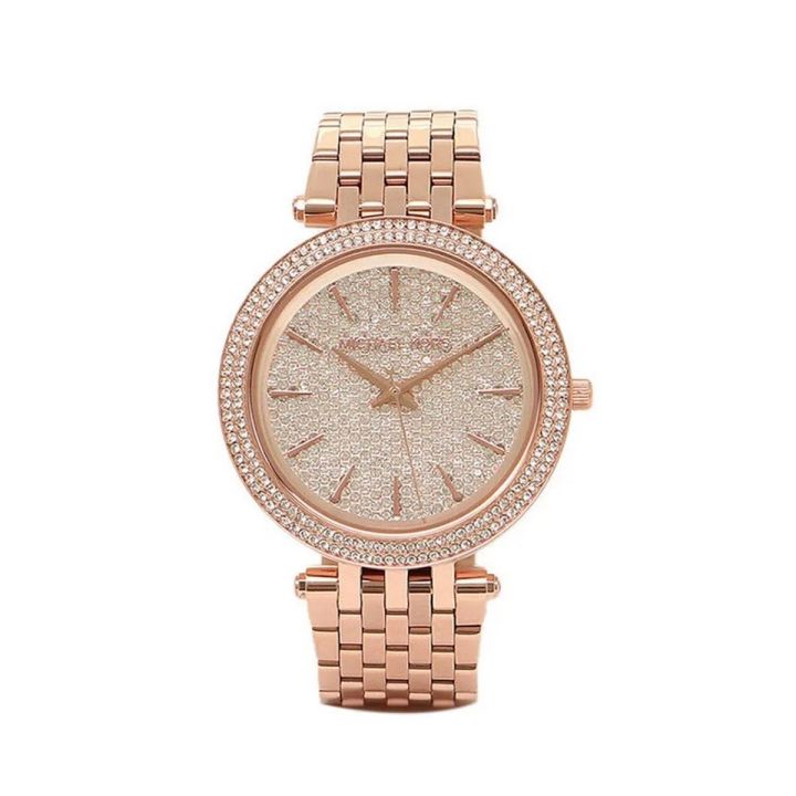Michael Kors Women’s Quartz Stainless Steel Rose Gold Dial 39mm Watch MK3439 Stainless Steel Wrist Watch For Women / Wrist Watch For Girls