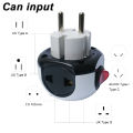 Universal Multi Plug Adapter Travel Adapter, Two pin socket Button, 3 Pin US, UK converter to EU Plug Conversion Adapter Highly Durable Multi Socket. 