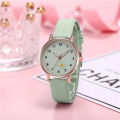 Stylish Small Dial Sky Blue Watch for Girls Trendy Leather Watch For Women New Fashion Watch For Ladies. 