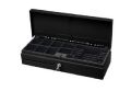 Tysso Taiwan Made Auto Open Cash Register Drawer Heavy Duty with Fully 4 - Coins 5-6 Bill Adjustable 2-Media Slot 12V RJ12 Key-Lock (Round Corner) for Point of Sale (POS) System Small Business. 