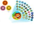3 Pieces Reel Slide Only Reels Toy For Kids Projector Torch Different Image Reels for Kids. 