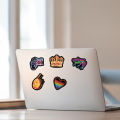 Neon Sign Decals Exquisite Pattern Neon Stickers Motorcycle Phone Car Graffiti Sticker. 