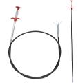 Big Size  Stainless Steel Sink Pipeline Cleaner with 4 claws  Drain Opener Wire  Drain Snake Clog Remover Cleaning Tool Hair Remover Spring Pipe Cleaning Tool For Sewer, Toilet, Kitchen Sink.. 