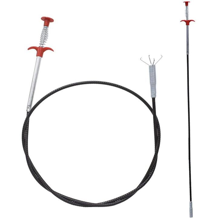 Big Size  Stainless Steel Sink Pipeline Cleaner with 4 claws  Drain Opener Wire  Drain Snake Clog Remover Cleaning Tool Hair Remover Spring Pipe Cleaning Tool For Sewer, Toilet, Kitchen Sink.