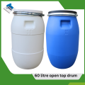 60 litre open top drum, water tank, liquid storage container,Pure and Food Graded (Blue is not Recomended for Food Grade Items). 