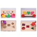 Baby Wooden Building Blocks Intelligence Box Shape Sorter Toys Children Montessori Educational Toy Kids Matching Game | KidzKlub. 