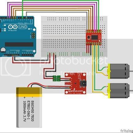 Combo Pack - 5v DC Motor and Lipo Battery 3.7v 70mAh for Arduino and Projects