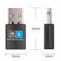 150Mbps USB WiFi Bluetooth Adapter 2in1 Dongle 2.4G WiFi Network card Wireless Wlan Receiver Driver Free For PC Laptop WIN 8/10. 