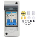 PV DC Circuit Breaker 32A 6KA IP65 Waterproof DC Isolator Switch Solar Disco HAN. 