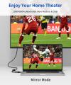 JSAUX (Male to Female) DP Display Port to HDMI Converter 1080P@60Hz Nylon Braided Aluminum Shell. 