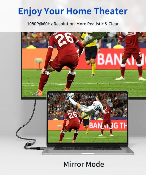 JSAUX%20(Male%20to%20Female)%20DP%20Display%20Port%20to%20HDMI%20Converter%201080P@60Hz%20Nylon%20Braided%20Aluminum%20Shell%20-%20Image%204