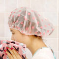 Waterproof Hair Shower Cap, Reusable Shower Hat Bath Caps With Elastic Band. 