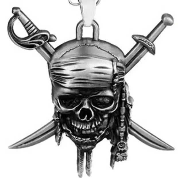 Captain Jack Sparrow Pirates Of The Caribbean Antique Necklace