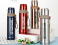 750ml / 1000ml / 1500ml Sports Thermos Flask Vacuum Stainless Steel Water Bottle Outdoor Stainless Steel Large Capacity Thermos Coffee Mug Water Bottle ThermosFlask Hot And Cold Steel Water Bottle For School Kids and Gym and Office. 