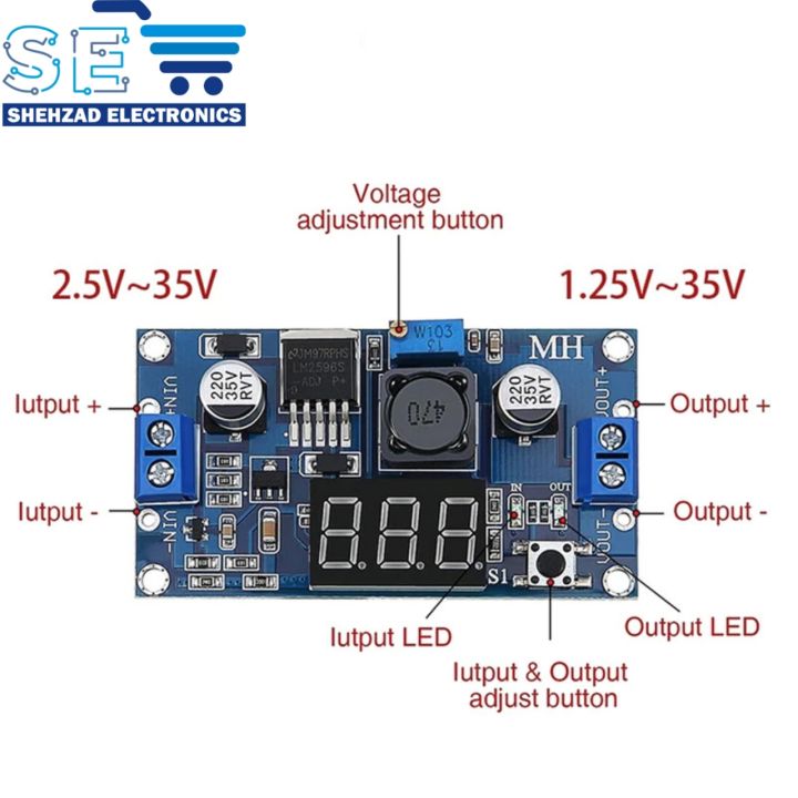 LM2596%20DC%20DC%20Step%20Down%20Buck%20Converter%20Voltage%20Regulator%20LED%20Display%20Voltmeter%20-%20Image%207