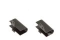 New LCD Hinge Covers   For Dell_Latitude  E5280  5280  L & R Set Part   P/N KF2VJ DP7NK - Silver. 