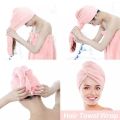 Magic Drying Microfiber Hair Towel Wrapped Turban Turbie Twist-hair towel wrap. 