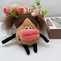 CGGJNUOH Cute Anime Big Mouth Girl Plush Keychain Sausage Mouth Doll Backpack Plushie Pendant Funny Stuffed Keyring Kids Toy Gift. 