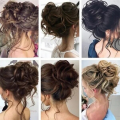 Lazy Style Wig Hair Bun Stretch Whiskers Fluffy Messy Hair Clip Pill Head Bridal Coiffure Package Buds Hairpin For Women. 