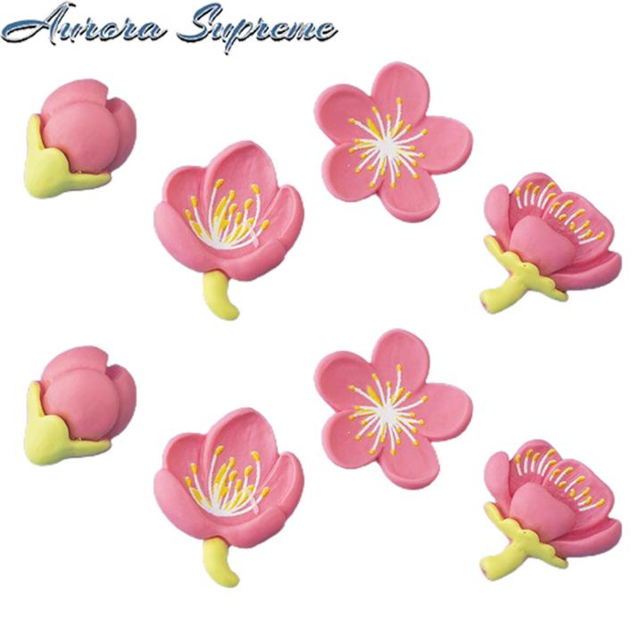 Cute Refrigerator Magnet 8pcs 3d Flower Refrigerator Magnet Set Charming Resin Floral Fridge Magnets for Home Decor Style