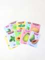Fruit and Vegetable Jumbo Flash Cards for Kids Size 7 X 5 Inches. 