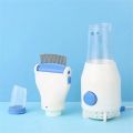 Anti Lice Electric Comb – Rechargeable Head Lice Removal Machine with 4 Filters | Stainless Steel Anti Lice Comb | Electric Lice & Eggs Removal Tool for Kids & Adults | Safe Hair Cleaning Device. 