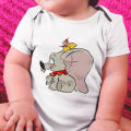 Maluch ubrania moda słoń Dumbo sen duży mały jeden graficzny Kawaii dziewczyna chłopiec kombinezon dla noworodka śmieszne kreskówki dla dzieci Romper. 