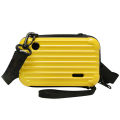 Women Mini Suitcase Luggage Hard Shell Makeup Handbag Crossbody Shoulder Bag. 
