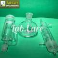 NORMAX 500ml Soxhlet Extractor Kit Soxhlet Extraction Apparatus with 50/42 Graham Condenser, Flat Bottom Flask 24/29 Joint, Extractor Tube Lab Glassware, Soxhlet Apparatus,  Soxhlet Extraction Tube. 