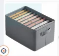 Washable Wardrobe Clothes Organizer, Jeans Compartment Storage Box, Clothes Drawer Mesh Separation Box, Portable Foldable Closet. 