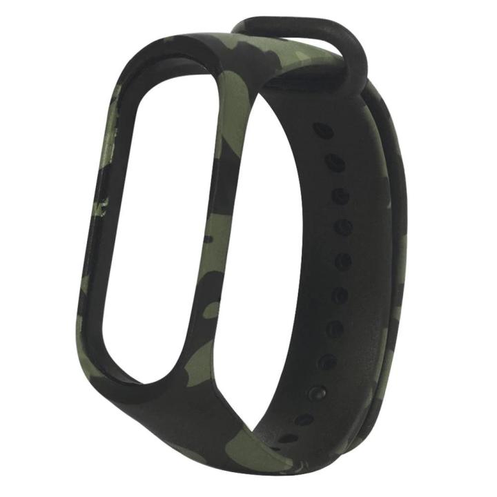 Mi Band 3 and Mi Band 4 Replacement STRAP- Camouflage Green,  Dark Green