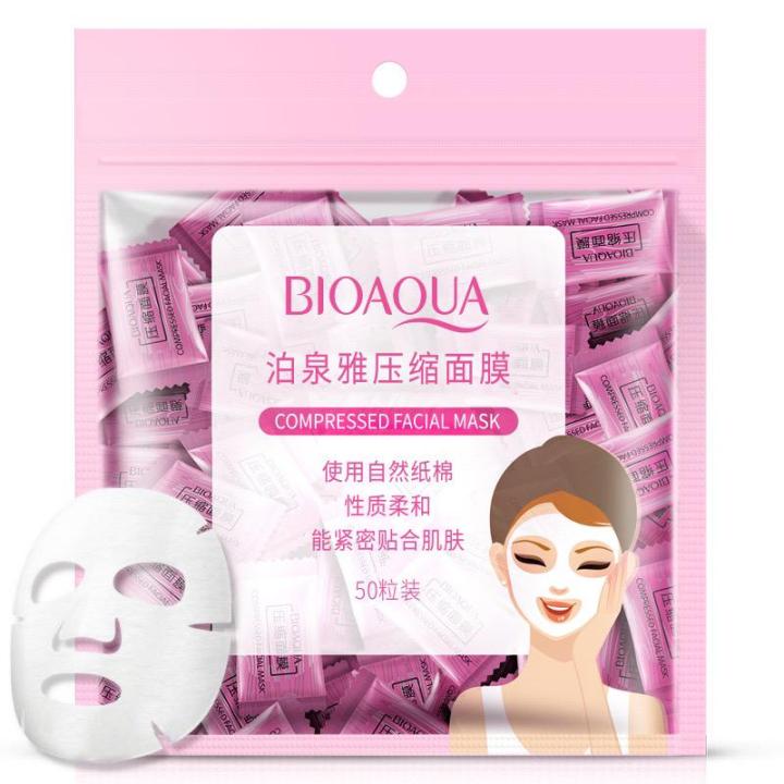 compressed facial tablet face sheet mask (50) Pieces | Daraz.pk