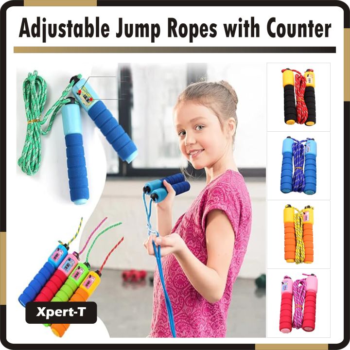 Adjustable Jump Ropes with Counter | Counting Skip Rope Activity For ...