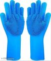 Magic Reusable Silicone Gloves with Wash Scrubber, Heat Resistant, for Cleaning, Household, Dish Washing, Washing the Car. 