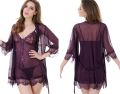 New Random Fashion Design For 3 Piece Nighty IN Sleeping Dress For Comfortable In Party Club Material In Net Fabric Nighty For Penty Important Quality Multicolour In All Size In We Can Send Any Colour. 