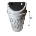 Elevate Your Space: Premium Plastic Dustbin with Lid". 