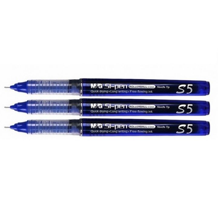 M&G Roller  Gel Pen - Si Pen - Available In - Blue Colour S5 0.5mm