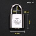 Cabinet Luggage Security Solid Metal PAD LOCK Heavy Duty Anti-Theft Security Shed Gate Padlock talaa- 3 Keys 30MM. 