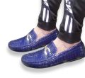 Formal blue loafer shoes for man synthetic leather formal shoes. 