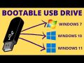 Windows 11, 10, 8.1, 7 Bootable USB Drive 32GB with Registered Softwares. 