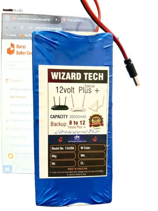 WiFi%20Router%20Power%20Bank%2012v%20Volts%20Special%20Plus%20UPS%20Technology%2020000%20plus+%20mAh%206%20to%2012%20Hours%20Guaranteed%20Backup%20Tp%20Link-Tenda-PTCL%20And%20Other%20Fiber%20Dvice%20Fiber%20Base%20Router%20-%20Image%202