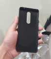 Oneplus 8 4G Carbon Fiber Brush Mark Slim Anti FingerPrint Tpu Case Back Cover. 