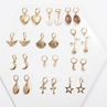 Women Rose Star Conch Moon Shell Cross Cupid Dangle Hoop Earrings Jewelry Gift. 