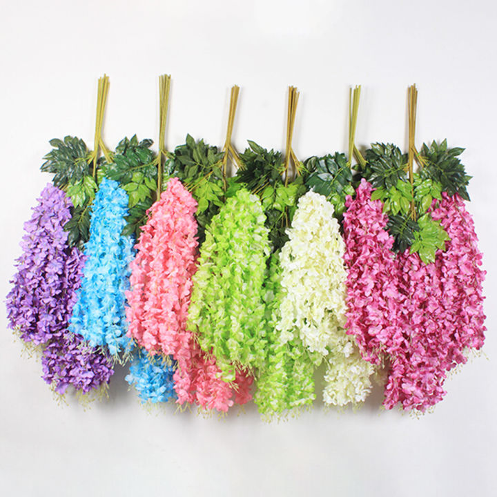 Artificial Wisteria Hangings For Decoration, Wadding & Assorted Event Luminous Romantic and Aesthetic Look for Room and Party Decoration-Indoor and Outdoor-Main Door