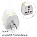 Universal USA Plug Adapter 3 Pin EU European AU UK To American US Travel Power Adapter Electric Plug Converter Socket Outlet. 